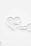 Acrylic Keychains Heart with Key