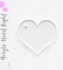 Acrylic Keychains Heart Right Hole