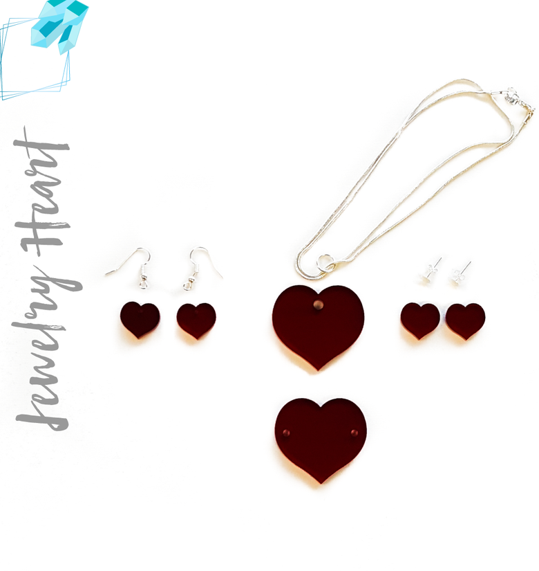 Acrylic Jewelry Hearts