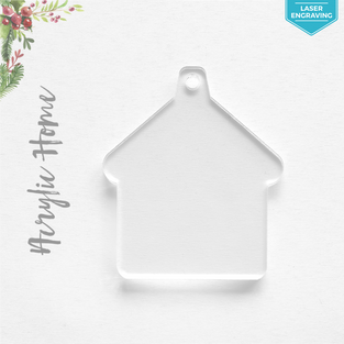 Laser Engraving Acrylic Christmas Ornaments Home