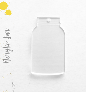 Acrylic Keychains Mason Jar