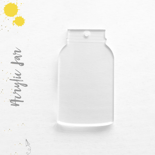 Acrylic Keychains Mason Jar