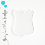Acrylic Keychains Police Badge