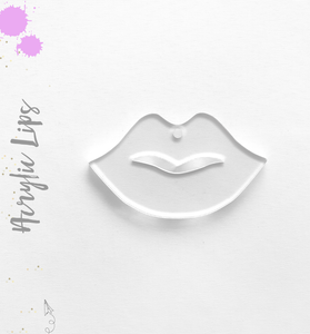 Acrylic Keychains Woman Lips