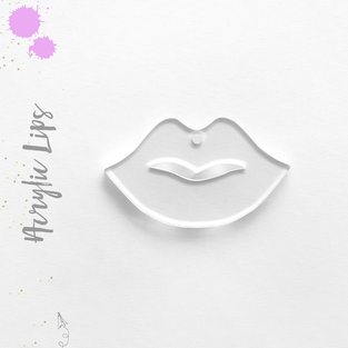 Acrylic Keychains Woman Lips
