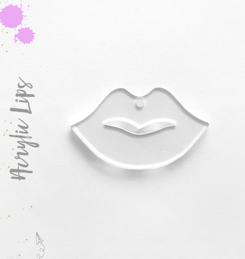 Acrylic Keychains Woman Lips