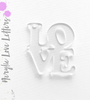 Acrylic Keychains Love Letters