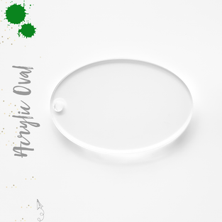 Acrylic Keychains Oval