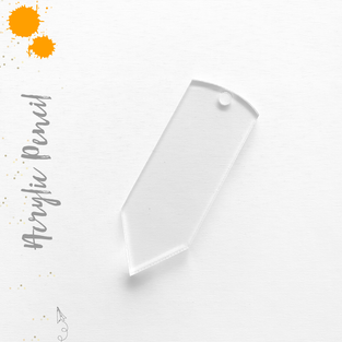 Acrylic Keychains Pencil (Package.Price)