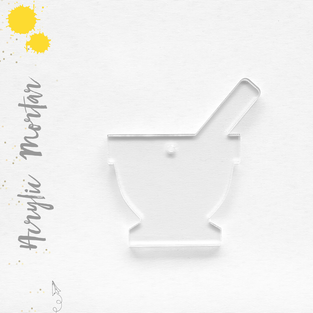 Acrylic Keychains Pesto Mortar