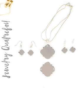 Acrylic Jewelry Quatrefoil