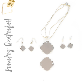 Acrylic Jewelry Quatrefoil
