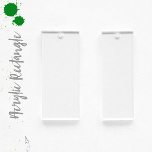 Acrylic Keychain Rectangle Bars