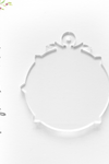 Acrylic Christmas Ornaments Round Bow