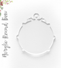 Acrylic Christmas Ornaments Round Bow