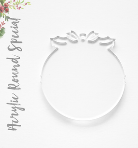 Acrylic Christmas Ornaments Round Special