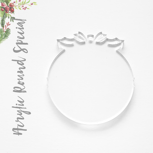 Acrylic Christmas Ornaments Round Special