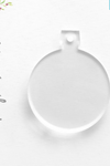 Laser Engraving Acrylic Christmas Ornaments Round