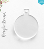 Laser Engraving Acrylic Christmas Ornaments Round