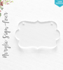Laser Engraving Acrylic Christmas Ornaments Sign Four