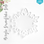Laser Engraving Acrylic Christmas Ornaments Snowflake
