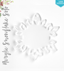 Laser Engraving Acrylic Christmas Ornaments Snowflake