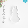 Laser Engraving Acrylic Christmas Ornaments Snowman