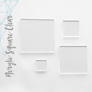 Acrylic Square Clear 1/16" or 1/8" (Package.Price)