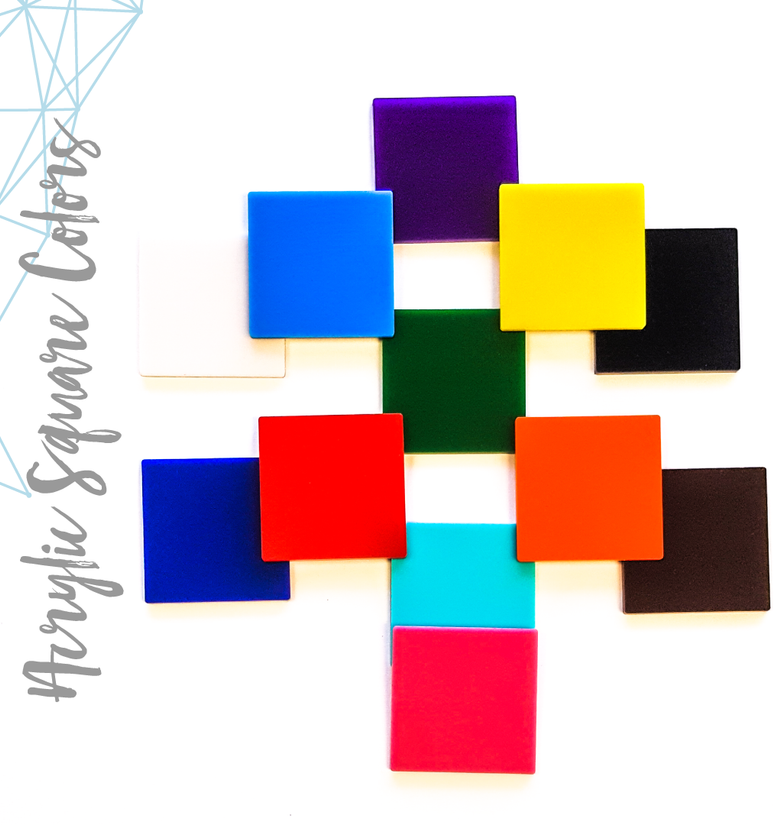 Acrylic Square Colors (Package.Price)