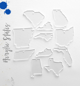 Acrylic Keychain States