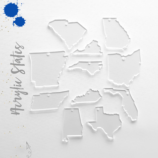 Acrylic Keychain States