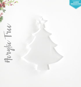 Laser Engraving Acrylic Christmas Ornaments Tree