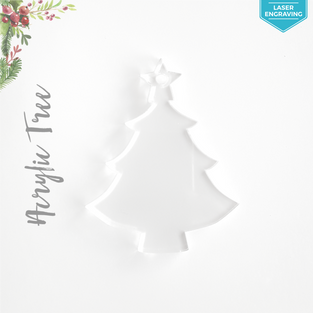 Laser Engraving Acrylic Christmas Ornaments Tree