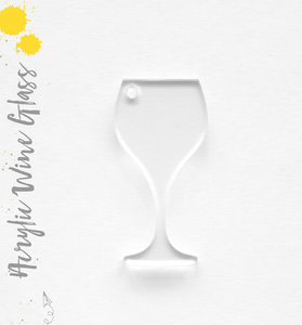 Acrylic Keychains Wine Glass
