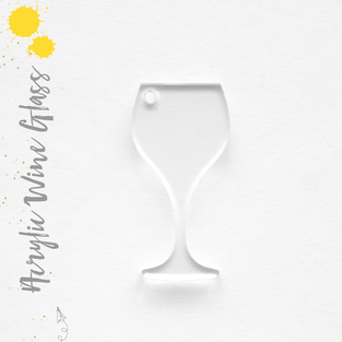 Acrylic Keychains Wine Glass