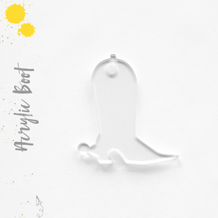 Acrylic Keychains Boot