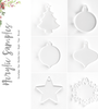 Acrylic Christmas A Ornaments Samples (Pack 24 Units)