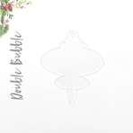 Acrylic Christmas Ornaments Double Bubble