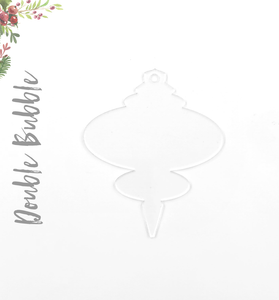 Acrylic Christmas Ornaments Double Bubble