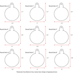 Acrylic Christmas Ornaments Round Soto