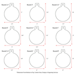 Wood Christmas Ornaments Round (Package Price)