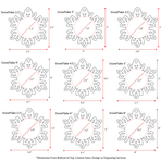 Wood Christmas Ornaments Samples (Package 24 Units)