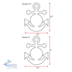 Laser Engraving Wood Keychain Anchors (Package.Price)
