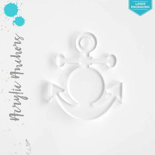 Laser Engraving Acrylic Keychains Anchors