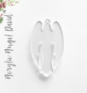 Acrylic Christmas Ornaments Angel David