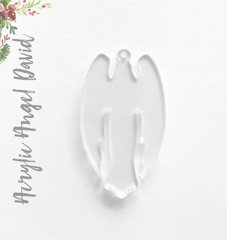 Acrylic Christmas Ornaments Angel David