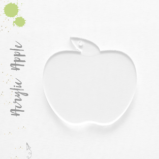 Acrylic Keychains Apple