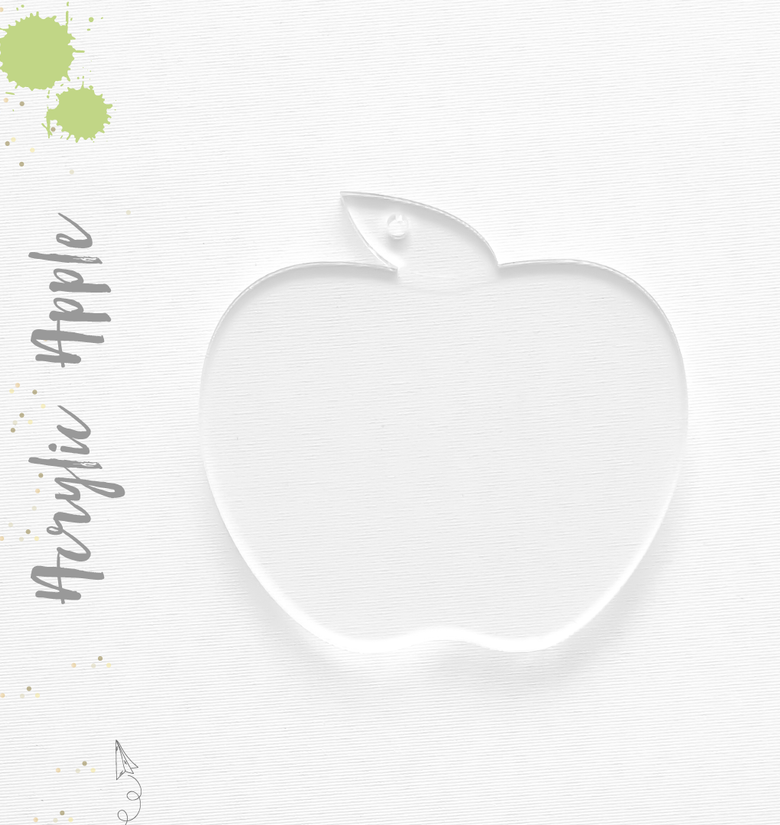 Acrylic Keychains Apple