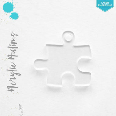 Laser Engraving Acrylic Keychains Autism Symbol