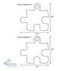 Acrylic Keychains Autism Symbol